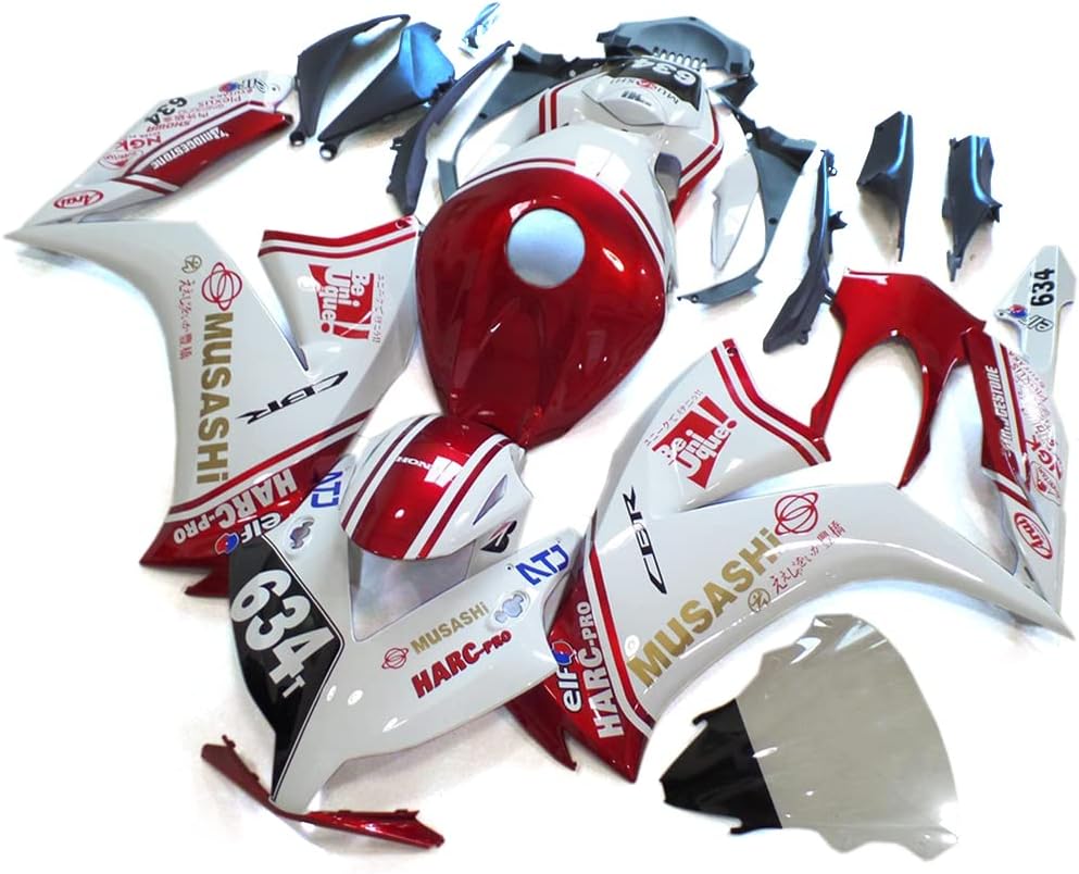 BikeFairings ホワイト レッド ABS樹脂 外装パーツ セット 適合車種